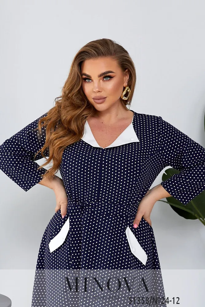 Платье 24-12-Синий Minova