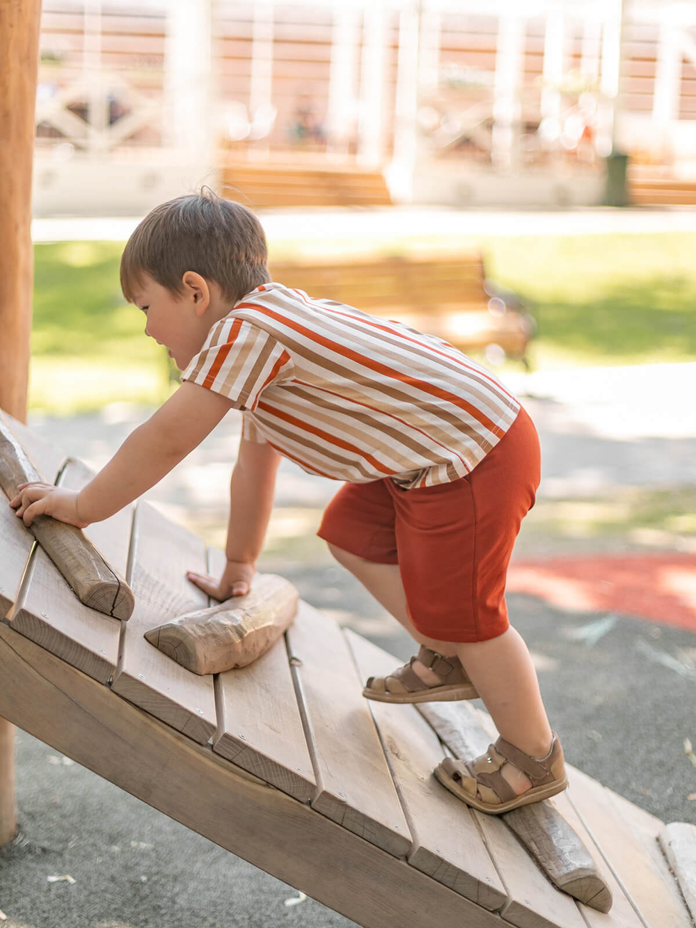 Шорты удлиненные Mjölk Паприка/Графитовый серый, сет 2 шт., уценка