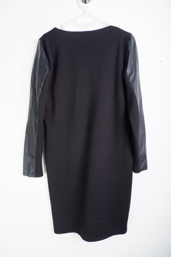 Платье Toples с кожаными вставками, визуально на 46 размер