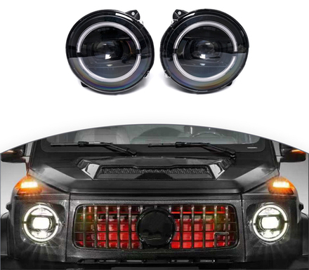 Передние фары Night Package для Mercedes Benz G class W465 G450 G500 G550 G63 2025+ Гелик Гелентваген Н пакет