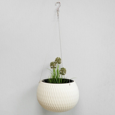 Кашпо Жемчужина 4л подвесное (бежевый)