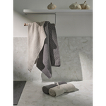 Набор из двух кухонных вязаных полотенец из коллекции essential, темно-серое/бежевое