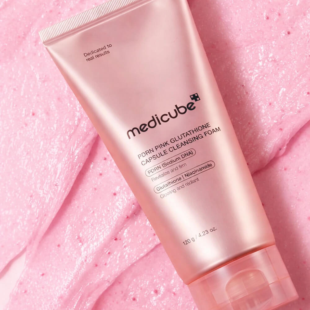 Пенка для умывания Medicube Pdrn Pink Glutathione Capsule Cleansing Foam 120 мл