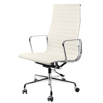 Офисное кресло Eames EA 119 белая кожа