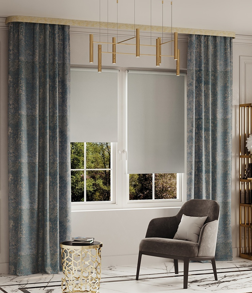 Пластиковый карниз Legrand 2-х рядный Венециано 3600 мм