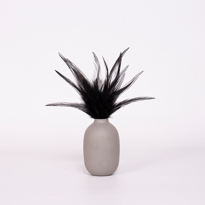 Перья петуха черные 7 - 13 см. 20 шт.