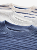 Футболка для мальчика Next E63-190, 3 шт., Синий, Серый