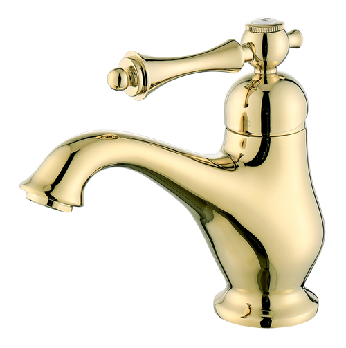 77111-E Смеситель для умывальника  (ЗОЛОТО)  GANZER (10/1шт)