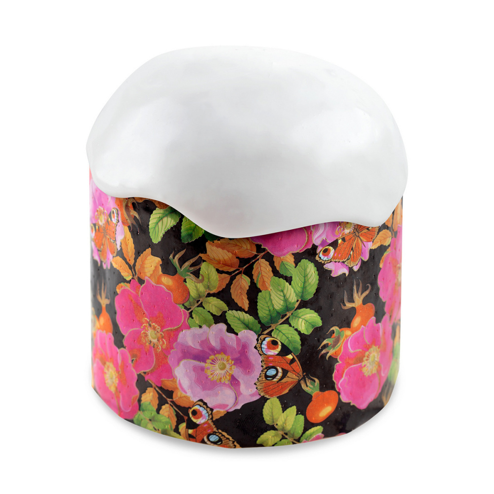 Форма бумаж. для кулича d134*h100 мм ШИПОВНИК (500 гр.)