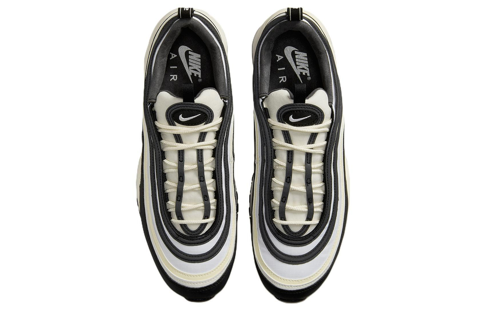 Nike Air Max 97 retro low-cut running shoes men's black and white