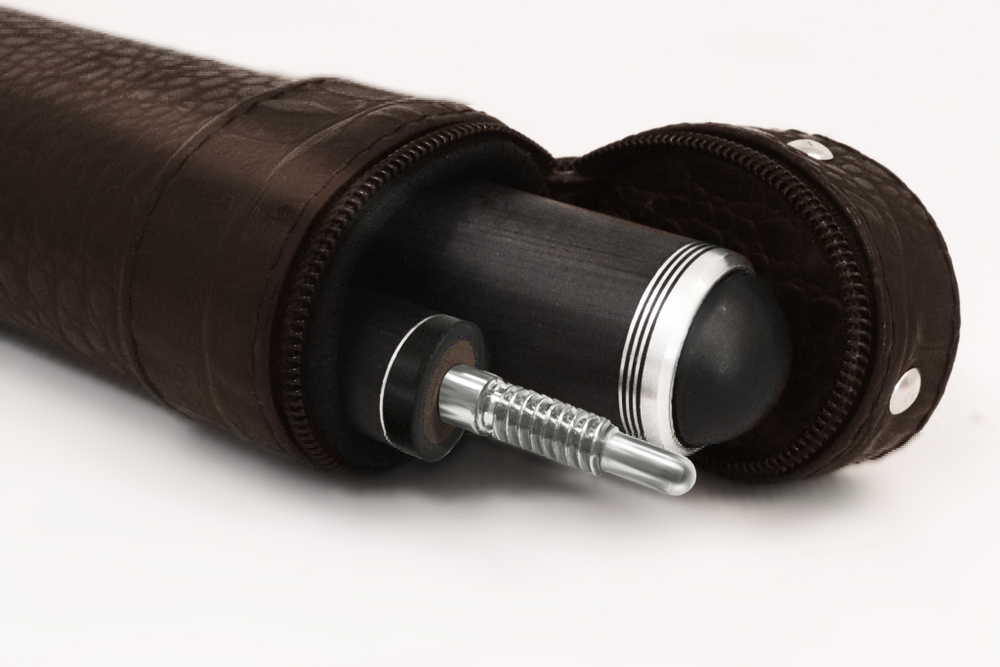 Тубус на 1 кий Perfect (1 карман) (черный crocodile (№606))