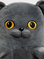 Мягкая игрушка кот батон 110 см, подушка обнимашка
