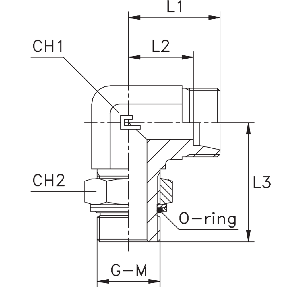 Штуцер FRG90 DL06 BSP 1/8 " (корпус)