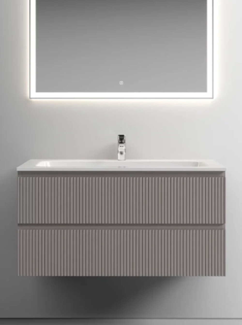 Тумба подвесная SANCOS Snob T 995х445х500, c двумя ящиками оснащенными доводчиками, Doha Soft, арт.SNT100SM