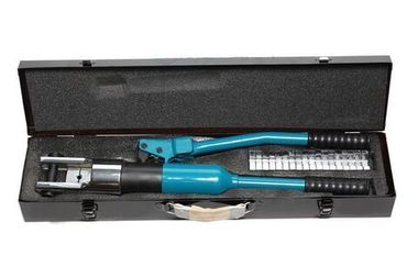 Инструмент гидравлический обжимной для кабелей 14т(ход штока-20мм, сечение 16-240мм2, адаптеры-16,25,35,50,70,95,120,150,185,240мм), в кейсе Forsage F-Y240B