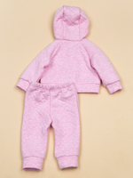 Костюм на кнопках с капюшоном для девочки