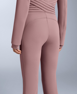 Oysho Водонепроницаемый облегающий эластичный горнолыжный комбинезон, фиолетово-розовый