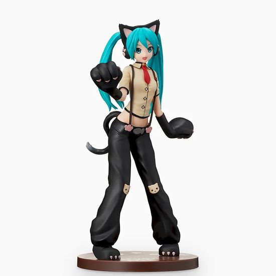 Фигурка аниме SEGA Хатсунэ Мику Кошка Hatsune Miku Project DIVA Hatsune Miku Kitty Cat 23см 40248