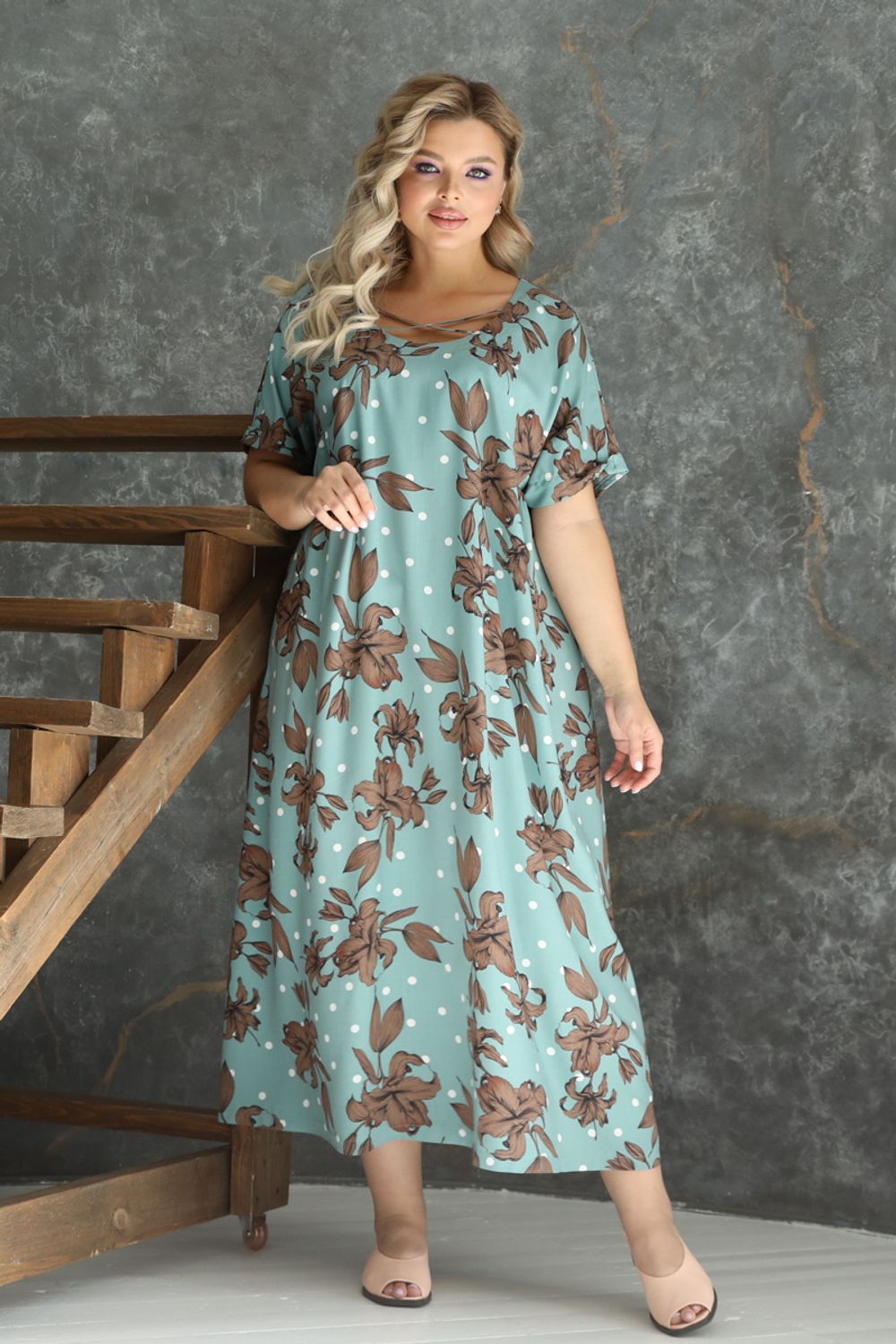 Платье П3-4766/7 Wisell (Акция)