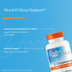 Doctor's Best, L-триптофан с TryptoPure, 500 мг, 90 растительных капсул