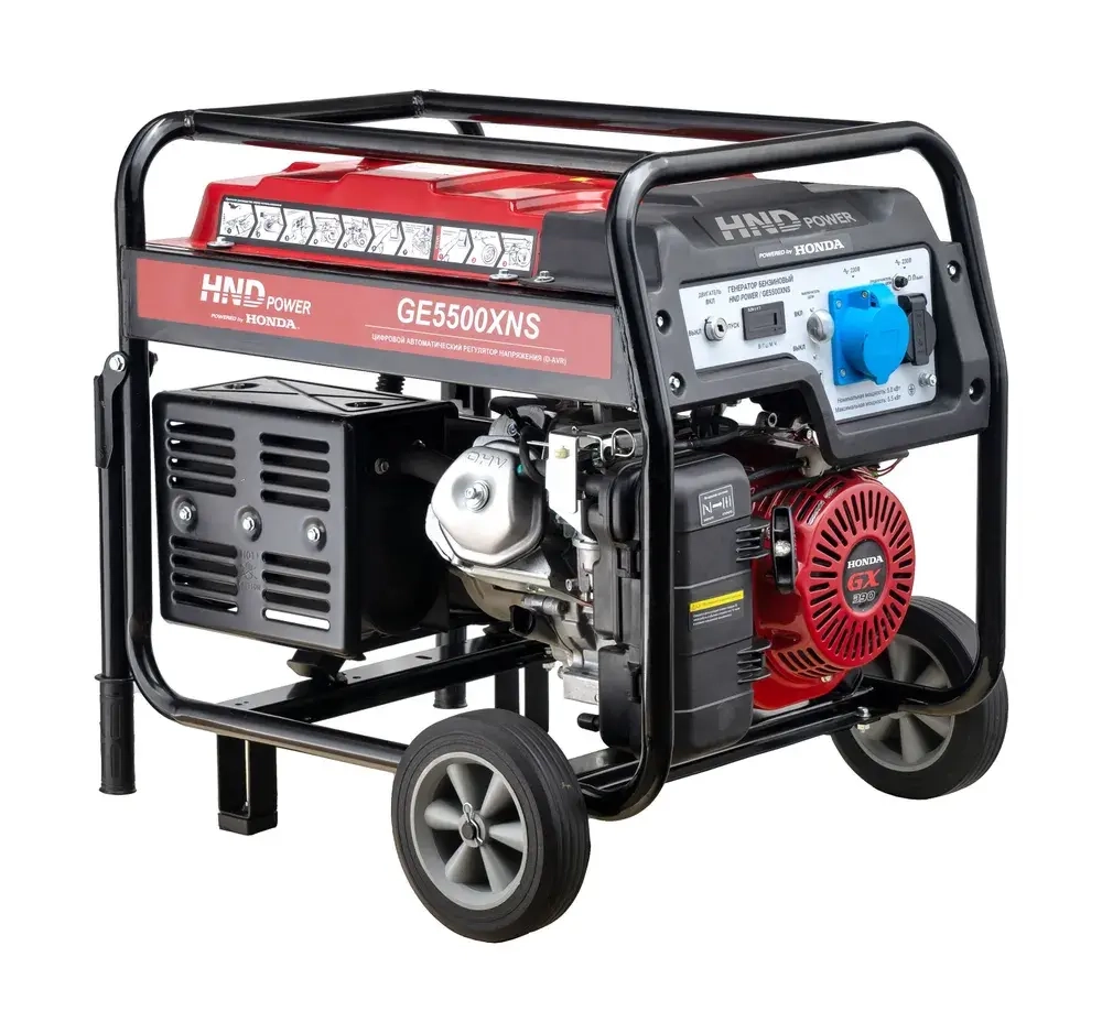 Генератор бензиновый HND GE5500XNS с двигателем Honda