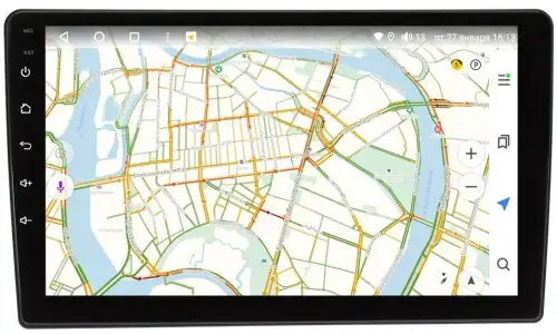 Магнитола для Opel Astra H, Antara, Corsa, Vectra, Zafira B вниз (рамка серебро) - Vaycar VA55-0020 на Android 13, 4G SIM-слот