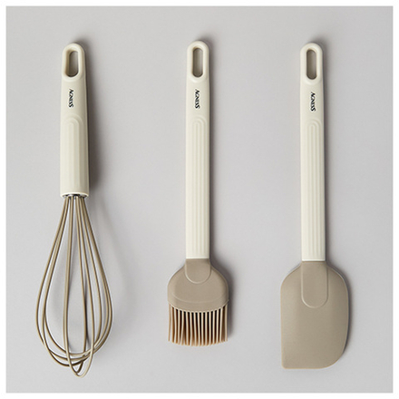 НАБОР: ВЕНЧИК, ЛОПАТКА, КИСТОЧКА AGNESS, 3 ПРЕДМЕТА (МАЛ=12ШТ)