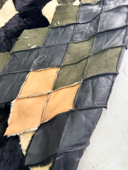 Покрывало меховое ковер из шкуры овчины