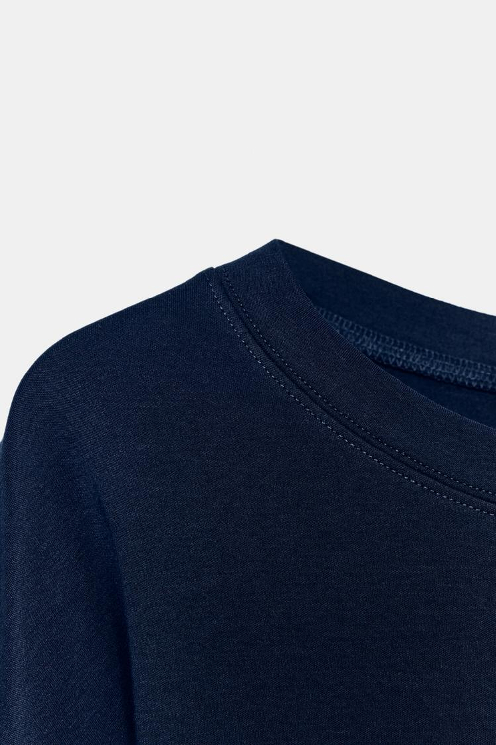 ZARA ПРИТАЛЕННАЯ ФУТБОЛКА SUPIMA®, МОРСКОЙ СИНИЙ