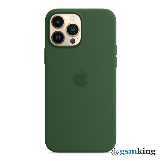 Apple Silicone Case with MagSafe iPhone 13 Pro Max Clover «Зелёный клевер» MM2P3ZE/A