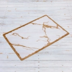 Салфетка на стол 30*45см универсальная «Мрамор», белый