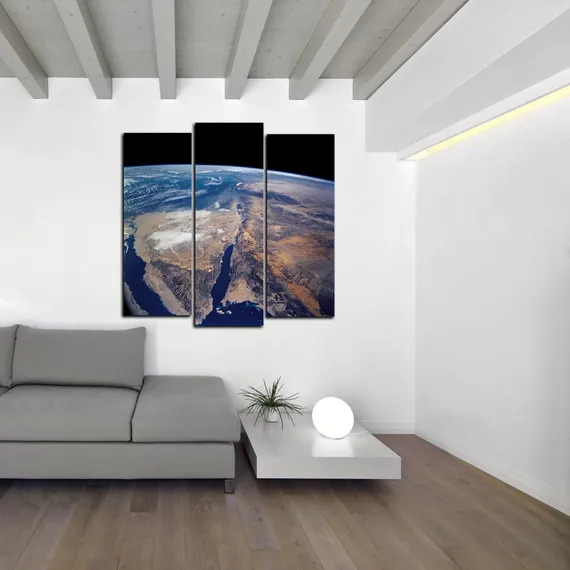 Модульная картина "Вид на землю"