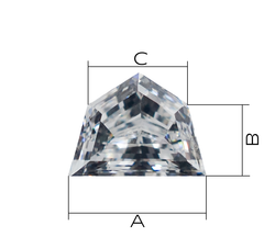 Лабораторно-выращенный бриллиант кадиллак (пара) 0.880 ct