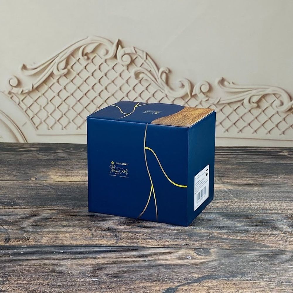 Lenardi 133-384 Кружка 420мл WOOD в под.уп.(х48)Фарфор