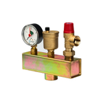 Группа безопасности котла STOUT - 1" (до 50 кВт, PN3, Tmax 110°C, без теплоизоляции)