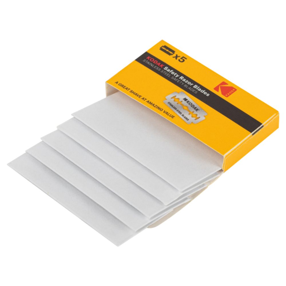 Сменные кассеты для бритья Kodak Double edge blade двухсторонние классические лезвия для Т-образных станков