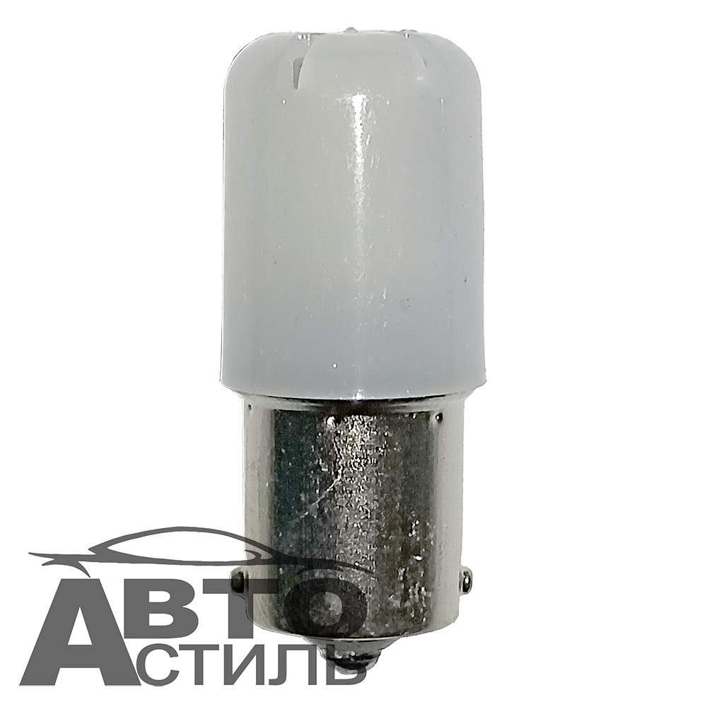 Светодиод 12V T25   9SMD 2835 WHITE MT KRUG 1но конт Матовая КРУГ (BA9S-CERAMIC-KRUG-MATТ)
