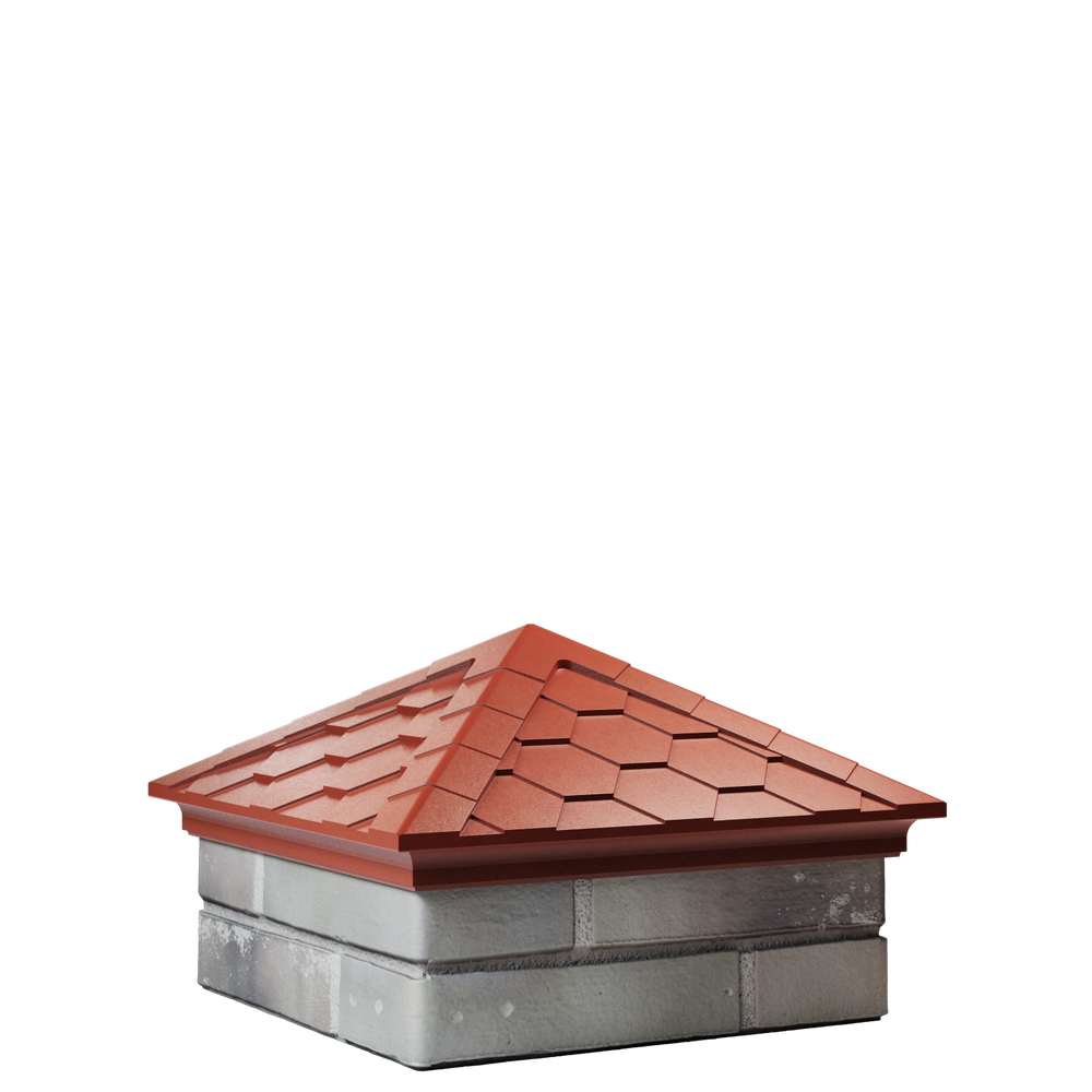 Колпак полимеркомпозитный Everest 390*390 (1,5 кирпича) красный