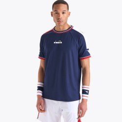 Мужское теннисное поло Diadora Icon T-Shirt Men - Blue, Multicoloured