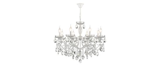 Подвесная люстра 8*E14 8189/8 белый Snow Lumion