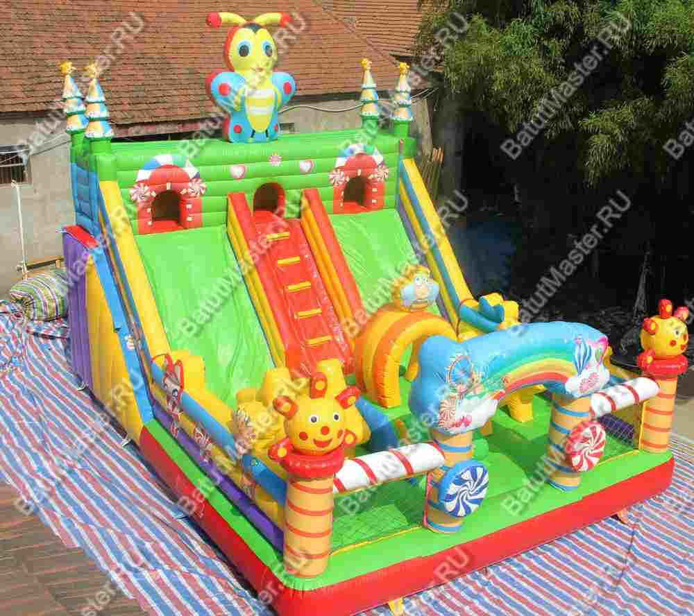 Надувной батут "Пчелиный дом", 8*6*6 м