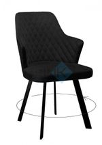 Стул DikLine 245 поворотный опоры чёрные