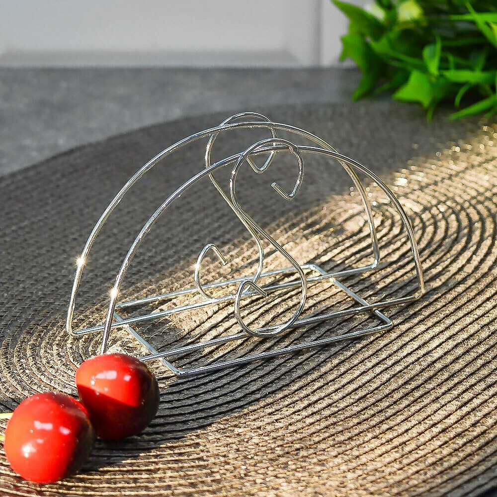 Салфетница "Скрипичный ключ", металл 13*7,5см