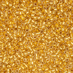 Японский бисер TOHO Treasure (№701), с внутренним покрытием золотом 24K, прозрачный