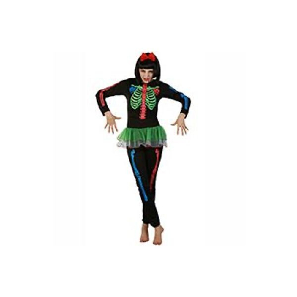 Костюм жен HWN Скелет Неон с юбкой унивG