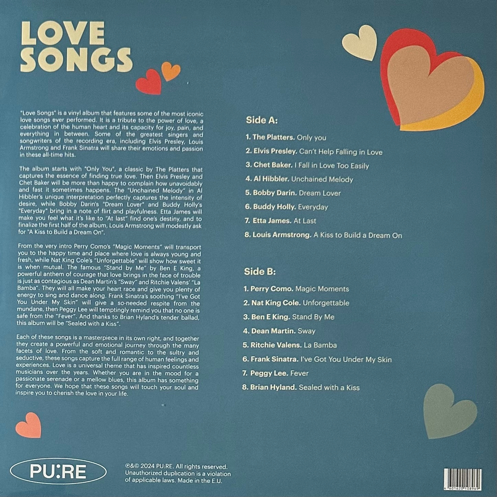 Сборник Love Songs (Европа 2024г.) Creamy