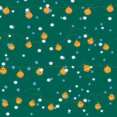 Новогодний узор колокольчики