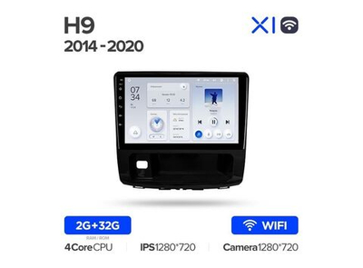 Магнитола Teyes X1 2-32 Wi-Fi Haval H9 2014 — 2020 10.2"