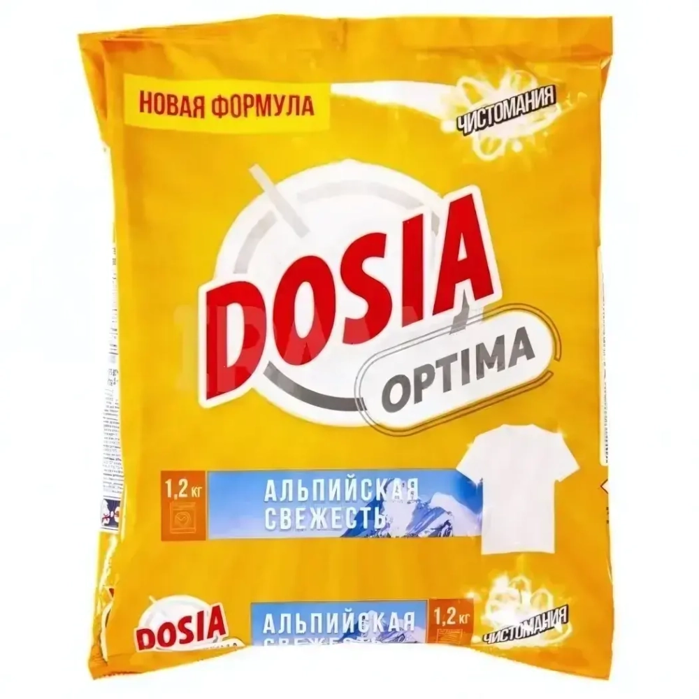 Порошок стиральный DOSIA Optima Альпийская свежесть 1,2 кг