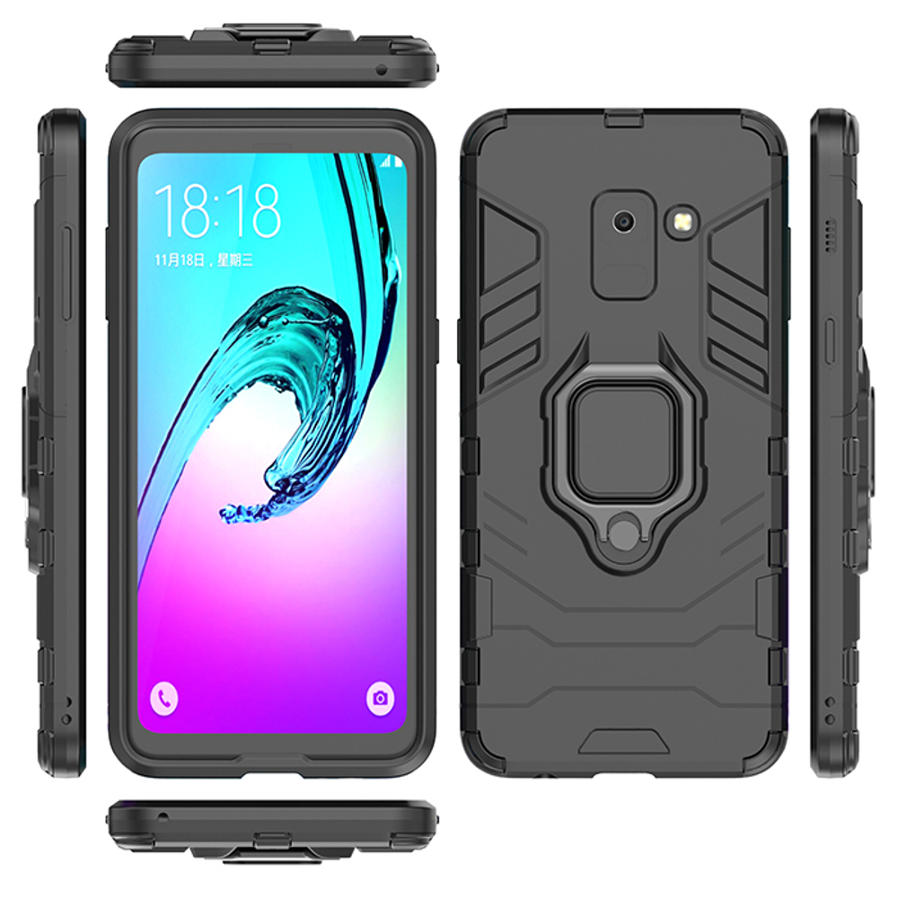 Противоударный чехол с кольцом Panther Case для Samsung Galaxy A8 (2018)